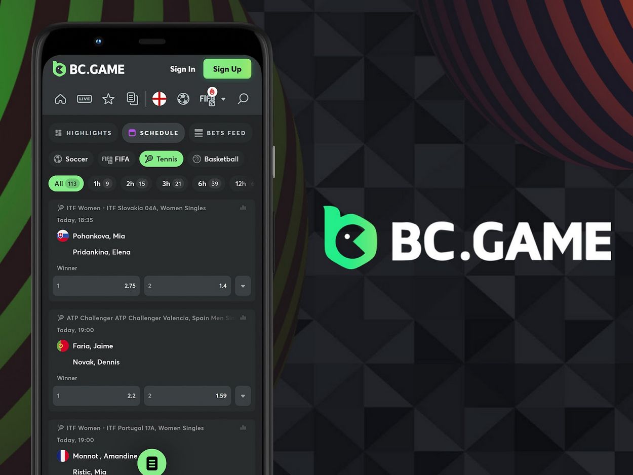 Регистрация на BC.Game