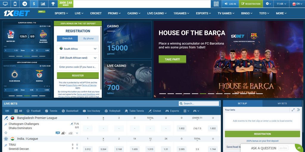 Cara mendaftar di 1xbet